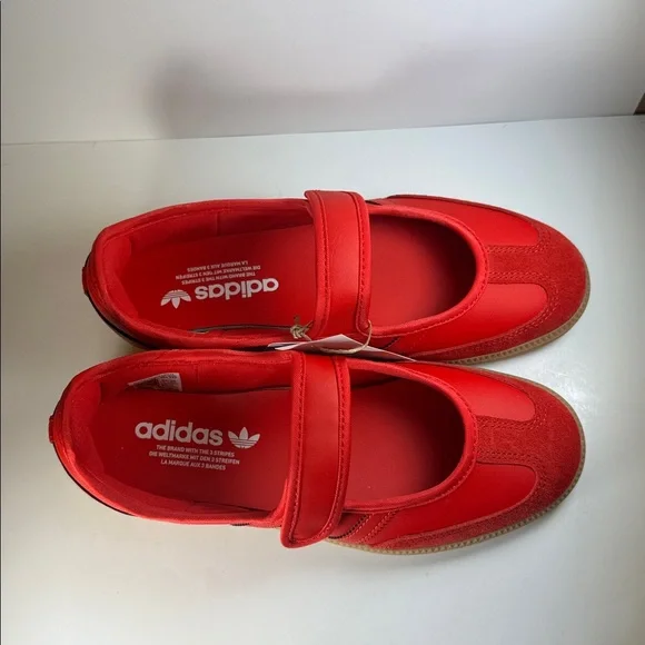 Adidas Samba Jane Red Gum Women’s Size 7.5 Mary Jane Sneakers - Picture 5 of 12